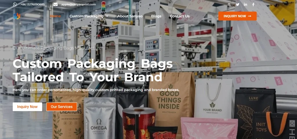Custom Stand Up Pouch Factory Sanyao