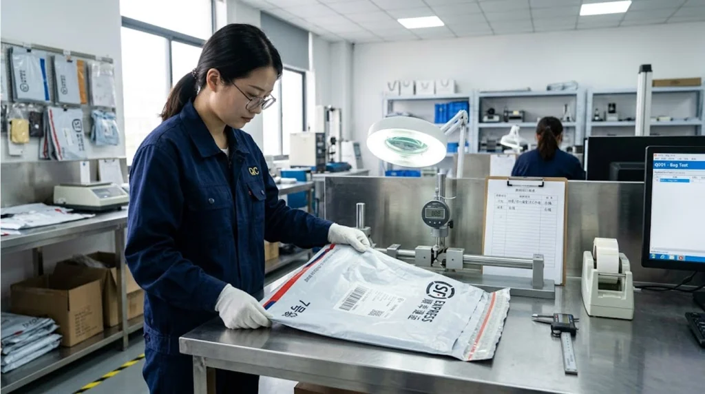 Poly Mailer Bags Supplier Quality Inspection