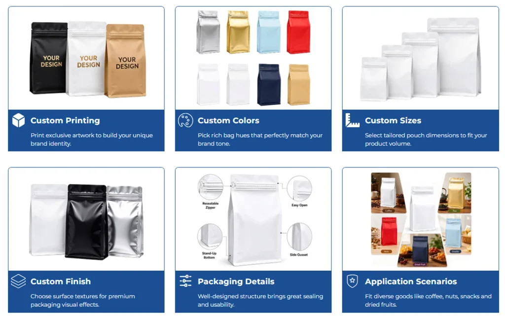 Wholesale Coffee Bags Supplier Custom Solutions